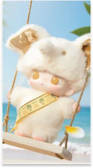 Dimoo Elephant in Moonlight Vinyl Plush Pendant Exclusive